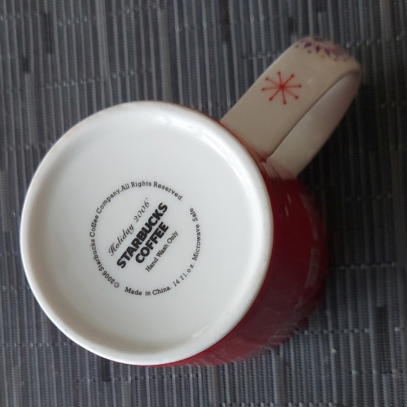 Starbucks Holiday Mug with Red and Gold Accents - Picture 5 of 7